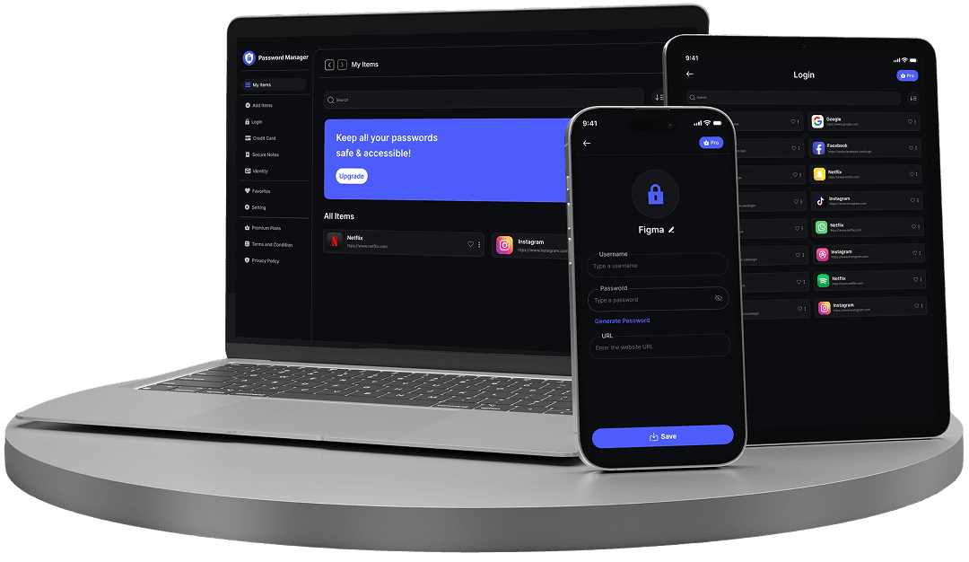 All Your Logins. One Secure Vault.