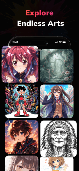 Discover advanced AI art features for vibrant and original illustrations