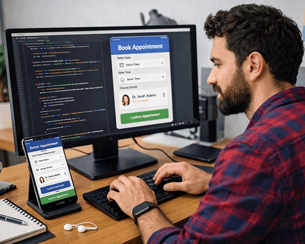 Entwicklung von Arzt-Terminbuchungs-Apps durch Devsrank