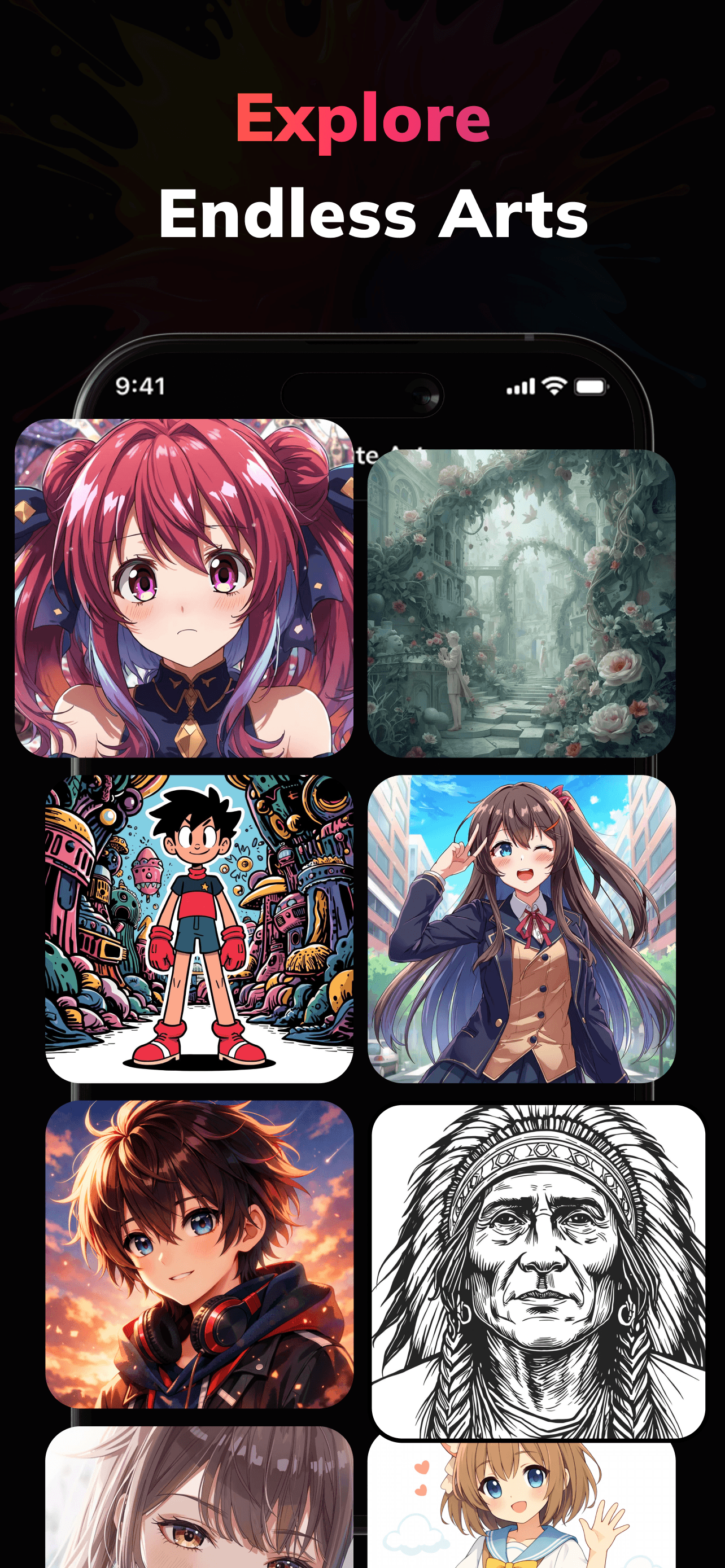 Discover advanced AI art features for vibrant and original illustrations