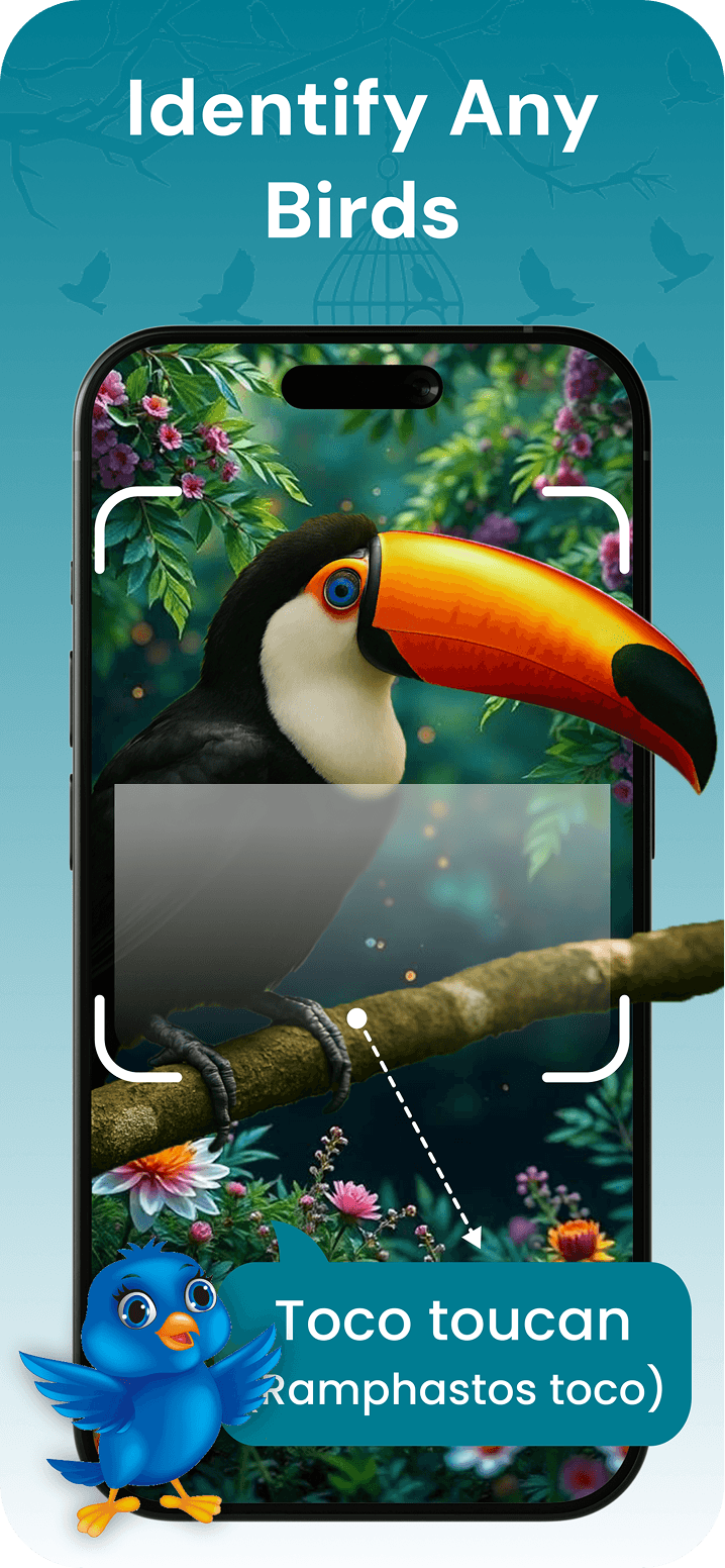 Discover Bird Identifier for identifying parrots, pigeons, and other species
